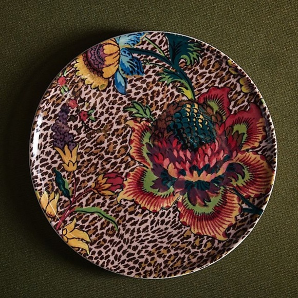 NWT Anthropologie House Of Hackney Desert Plate Animal Print Flower - Picture 1 of 4